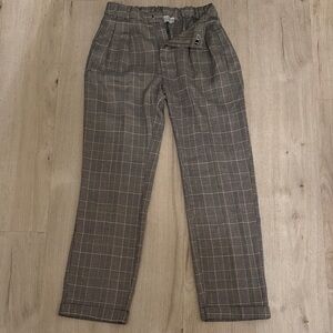 Dress Forum Women's Plaid Gray Trousers